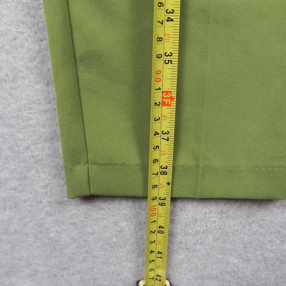 New York & Company Jumpsuit Womens Large Madie V-Neck Ruffled Shoulder Green - Picture 9 of 13